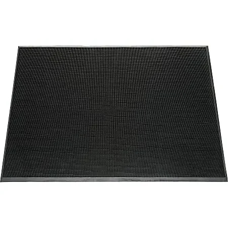 SKILCRAFT 7220-01-582-6248 Entry Scraper Mat – Floor – 72″ Length x 36″ Width x 0.62″ Thickness – Vinyl – Black