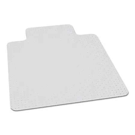 SKILCRAFT® Biobased Chair Mat With Lip For Low/Medium Pile Carpet, 46″ x 60″, Clear (AbilityOne 7220016568329)