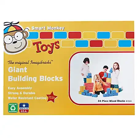 Smart Monkey ImagiBRICKS™ Giant 24-Piece Building Block Set