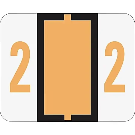 Smead® BCCR And BCCRN Bar Style Permanent Color-Coding Label Roll, SMD67372, Light Orange, Roll Of 500