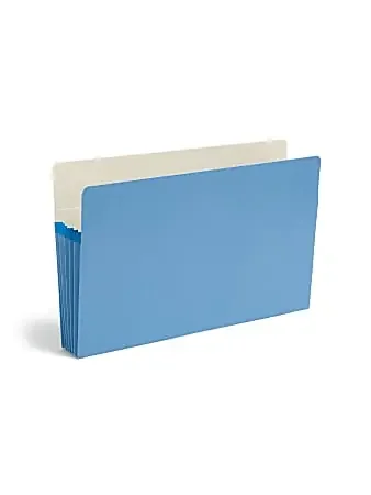 Smead® Color File Pockets, 5 1/4″ Expansion, 9 1/2″ x 14 3/4″, Blue