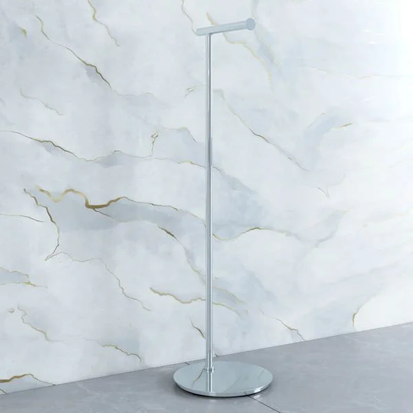 Smedbo Outline Lite Free-Standing Polished Stainless Steel Toilet Roll Holder