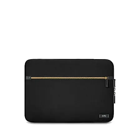 Solo New York Recycled PET Polyester Mott 15.6” Laptop Sleeve, Black