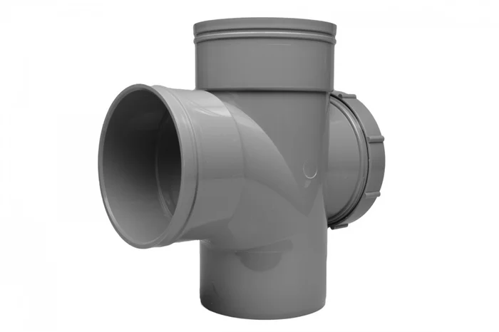 Solvent Soil 92° Double Socket Access Branch 110mm Black