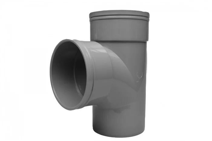 Solvent Soil 92° Double Socket Branch With Boss 110mm Black