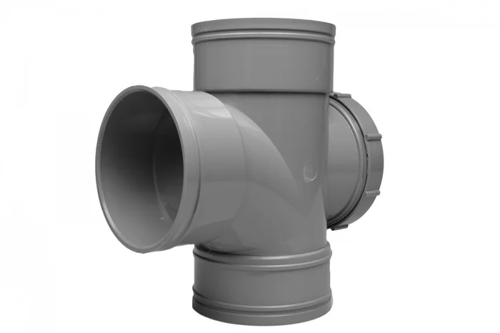 Solvent Soil 92° Triple Socket Access Branch 110mm Black