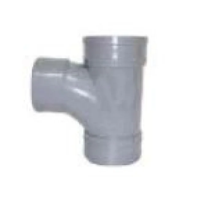 Solvent Soil 92° Triple Socket Branch With Boss 110mm Black