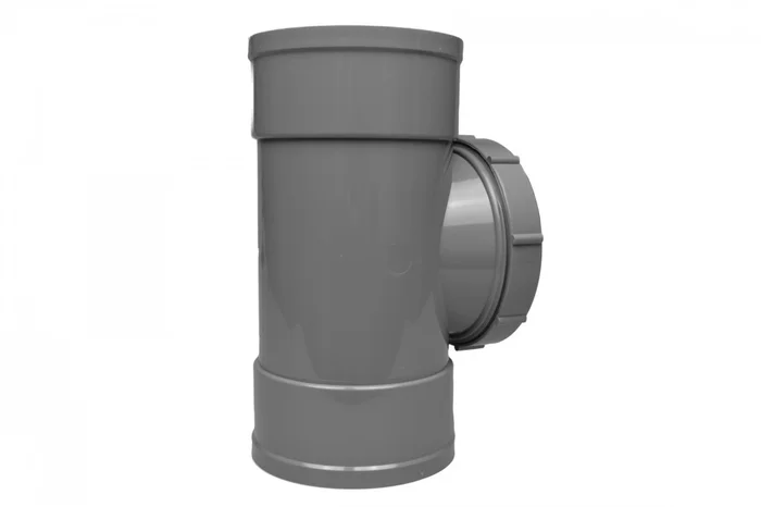 Solvent Soil Double Socket Access Pipe 110mm Black