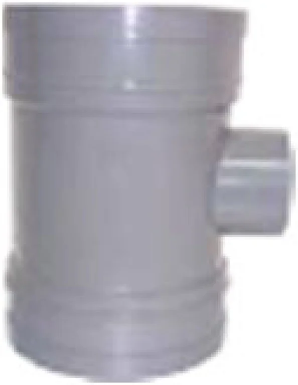 Solvent Soil Double Socket Boss Pipe Connector 110mm x 40mm Light Grey