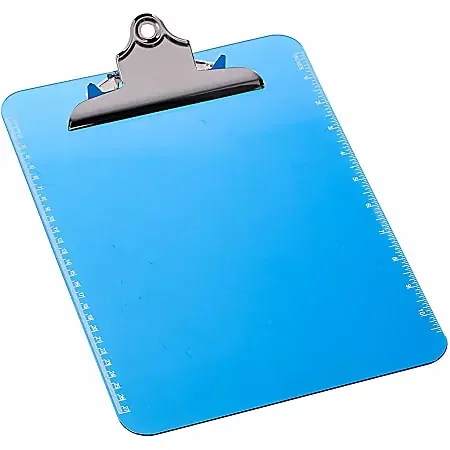 Sparco Plastic Clipboard, 8 1/2″ x 12″, Blue