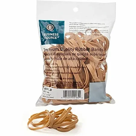 Sparco Premium Quality Rubber Bands – Size 64 – 3.50″ Length x 0.25″ Width – 30 mil Thickness – Sustainable – 106 / Box – Natural