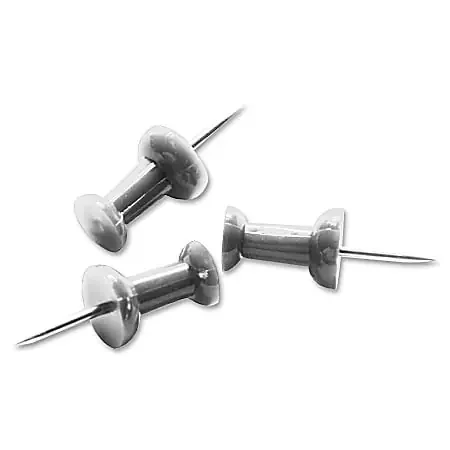 Sparco Pushpins, 3/8″, Silver, Box Of 100