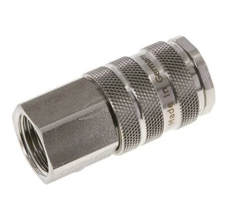 Stainless Steel 316L DN 10 Air Coupling Socket G 1/2 inch Female