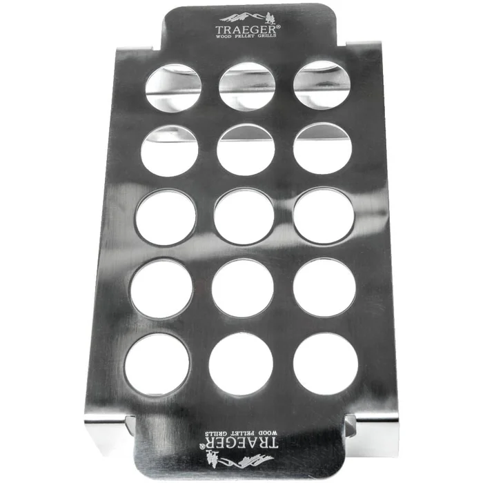 Stainless Steel Smoked Jalapeo Popper Tray Holds up to 15 Peppers BAC424