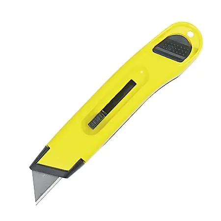 Stanley® Bostich Plastic Retractable Utility Knife, 6″ Blade , Yellow