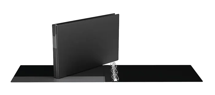 Stride® Heavy-Duty Spreadsheet 3-Ring Binder, 1″ D-Rings, Black