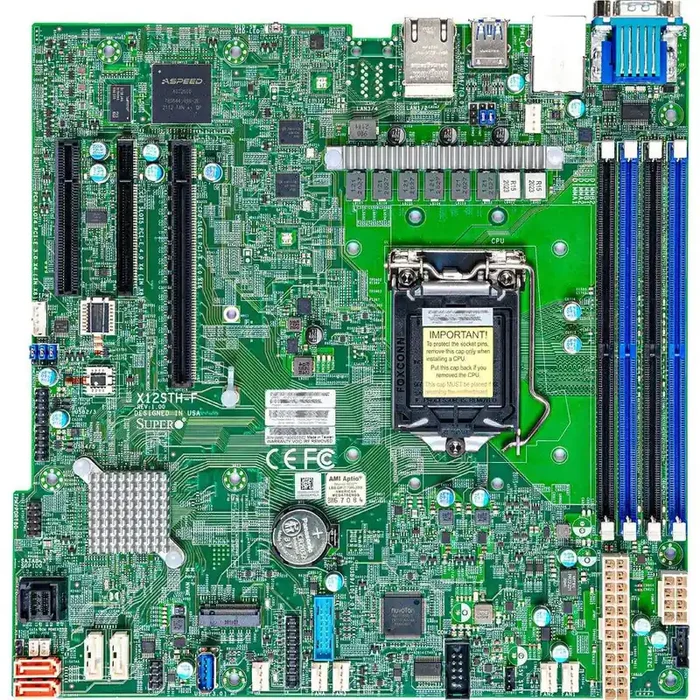 Supermicro X12STH-F Workstation Motherboard – Intel C256 Chipset – Socket LGA-1200 – Micro ATX