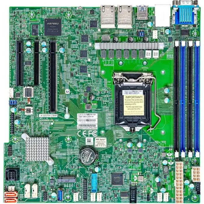 Supermicro X12STH-LN4F Workstation Motherboard – Intel C256 Chipset – Socket LGA-1200 – Micro ATX