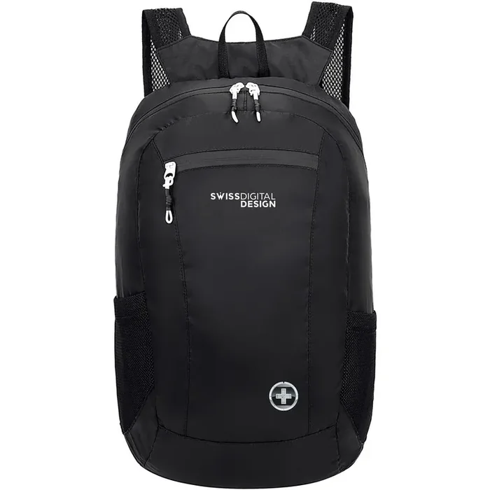 Swissdigital Design Seagull SD1595-01 Carrying Case Rugged (Backpack) Notebook, Accessories, Tablet, Cell Phone – Black