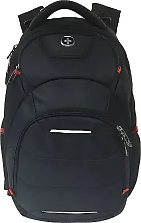 SwissDigital Neptune Massage Business Backpack With 16.1″ Laptop Pocket, Black
