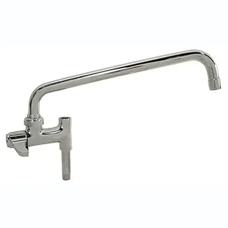 T&S Brass Pre-Rinse Add-On Faucet, Laminar Flow Device Nozzle, 12″, Stainless