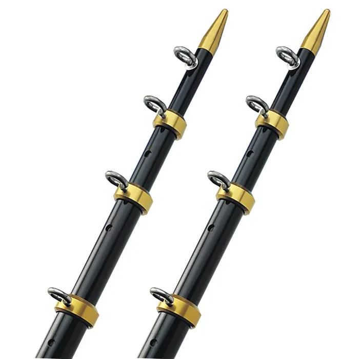 TACO 15‘ Telescopic Outrigger Poles HD 1-½” – Black/Gold