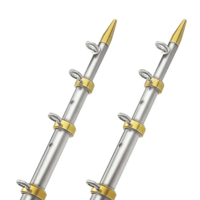 TACO 15‘ Telescopic Outrigger Poles HD 1-½” – Silver/Gold