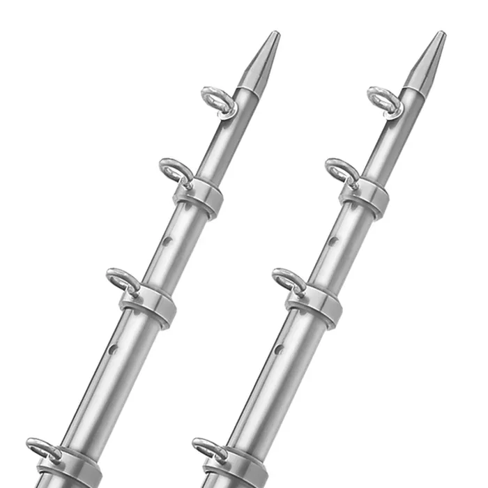 TACO 18‘ Telescopic Outrigger Poles HD 1-½” – Silver/Silver