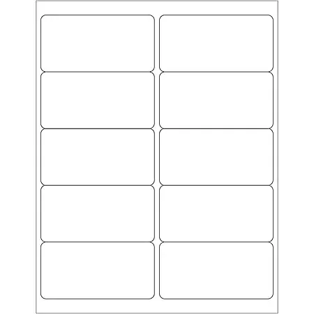 Tape Logic® Inkjet/Laser Labels, LL124, Rectangle, 4″ x 2″, White, Case Of 1,000