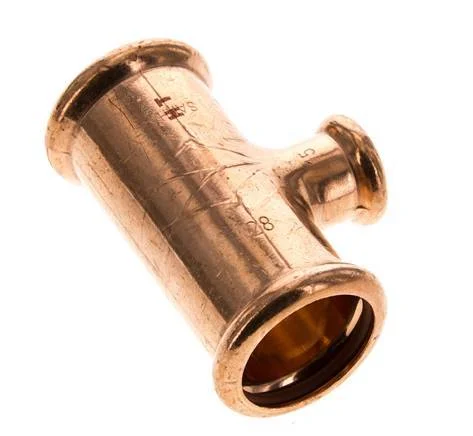 Tee Press Fitting – 15mm Female & 28mm – Copper alloy - Image 4