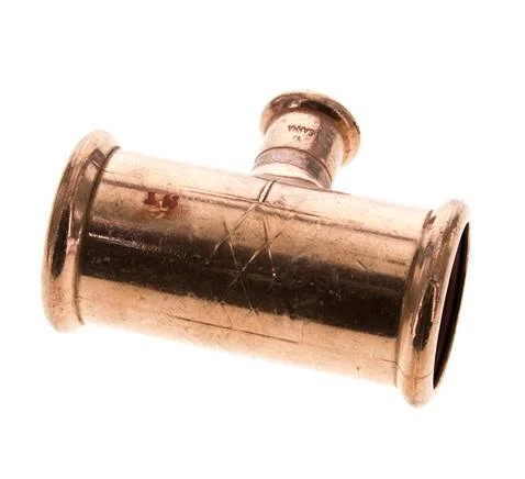 Tee Press Fitting – 15mm Female & 35mm – Copper alloy - Image 3