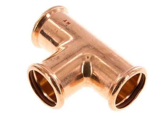 Tee Press Fitting – 35mm Female – Copper alloy