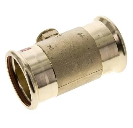 Tee Press Fitting – 54mm Female & Rp 1/2” Female – Copper alloy