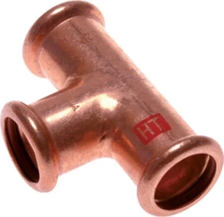 Tee Press Fitting – 54mm Female – Copper alloy