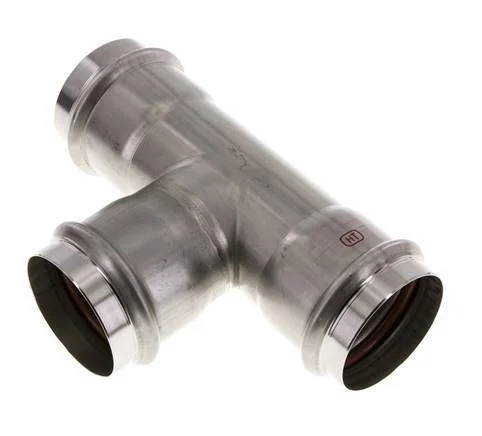 Tee Press Fitting – 54mm Female – Stainless Steel