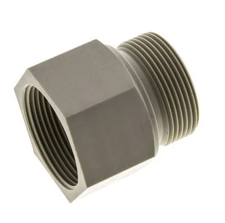 Threaded Extension G1 1/2” Male x Female Polypropylene (pp) 10bar (140.5psi) FDA 55mm Hex