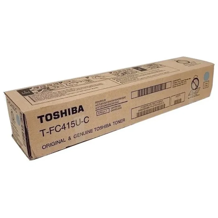 Toshiba Original Laser Toner Cartridge – Cyan – 1 Each