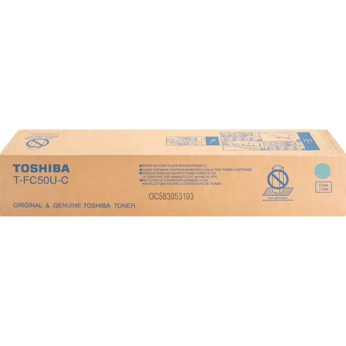 Toshiba Original Standard Yield Laser Toner Cartridge – Cyan – 1 Each