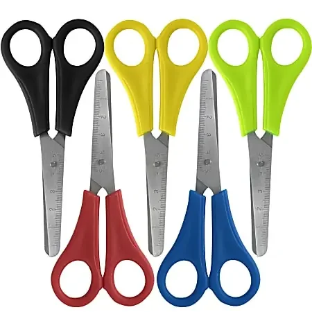 Trailmaker Kids Safety Scissors, 5″, Blunt Point, Assorted Colors, Case Of 100 Scissors