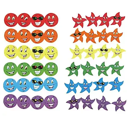 TREND Stinky Stickers, Smiles And Stars, Assorted, Pack Of 648