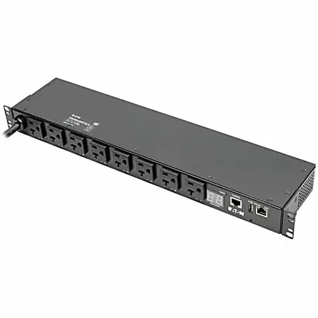 Tripp Lite 1.9kW Single-Phase Switched PDU, LX Platform Interface, 120V Outlets (8 5-15/20R), NEMA L – PDUMH20NET2LX