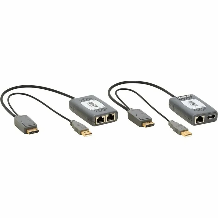 Tripp Lite 1-Port DisplayPort over Cat6 Extender Kit, Pigtail Transmitter/Receiver, 4K 60