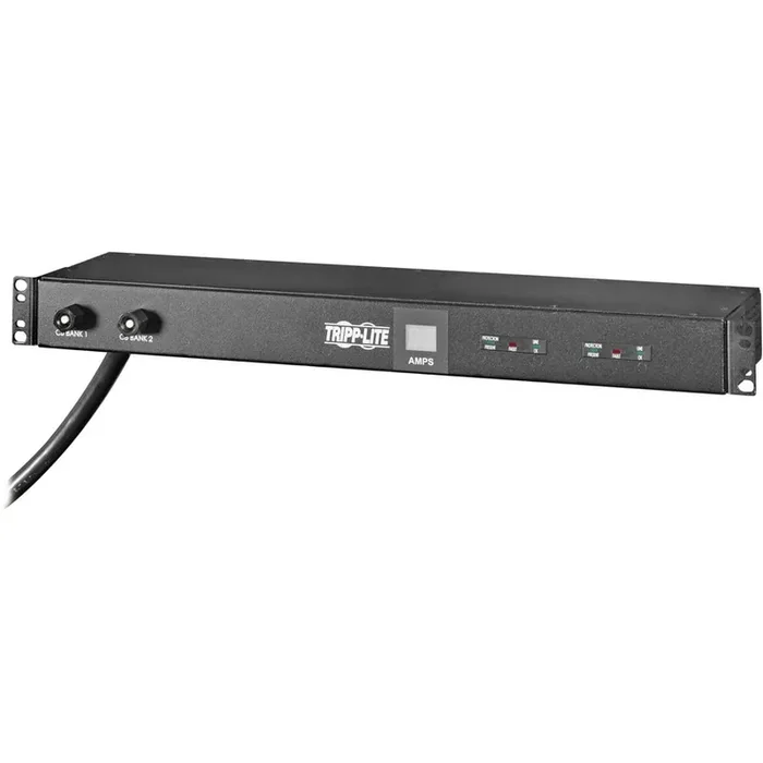 Tripp Lite 2.9kW Single-Phase Local Metered PDU with ISOBAR Surge Protection, 120V, 3840 Joules, 12 NEMA 5-15/20R Outlets, L5-30P Input, 15 ft. Cord, 1U Rack-Mount