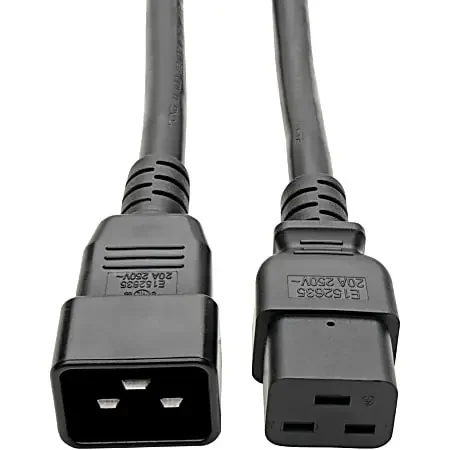 Tripp Lite 6ft Power Cord Extension Y Splitter Cable C19 to C20 20A 12AWG 6‘, P0360062C19