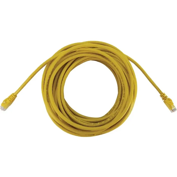 Tripp Lite Cat6a 10G Snagless Molded UTP Ethernet Cable (RJ45 M/M) PoE Yellow 100 ft. (30.