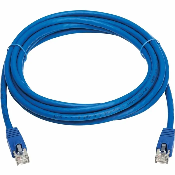 Tripp Lite Cat8 40G Snagless SSTP Ethernet Cable (RJ45 M/M), PoE, Blue, 12 ft. (3.7 m) –