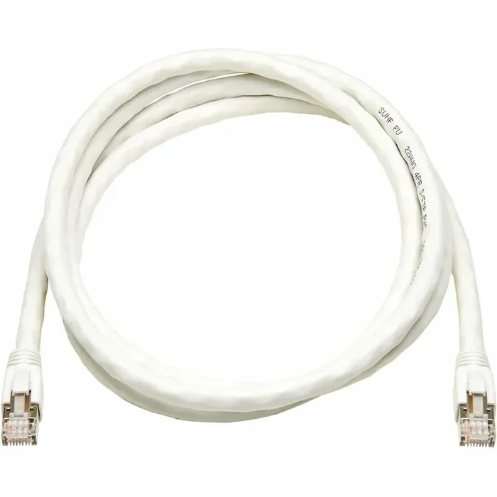 Tripp Lite Cat8 40G Snagless SSTP Ethernet Cable (RJ45 M/M), PoE, White, 7 ft. (2.1 m) –