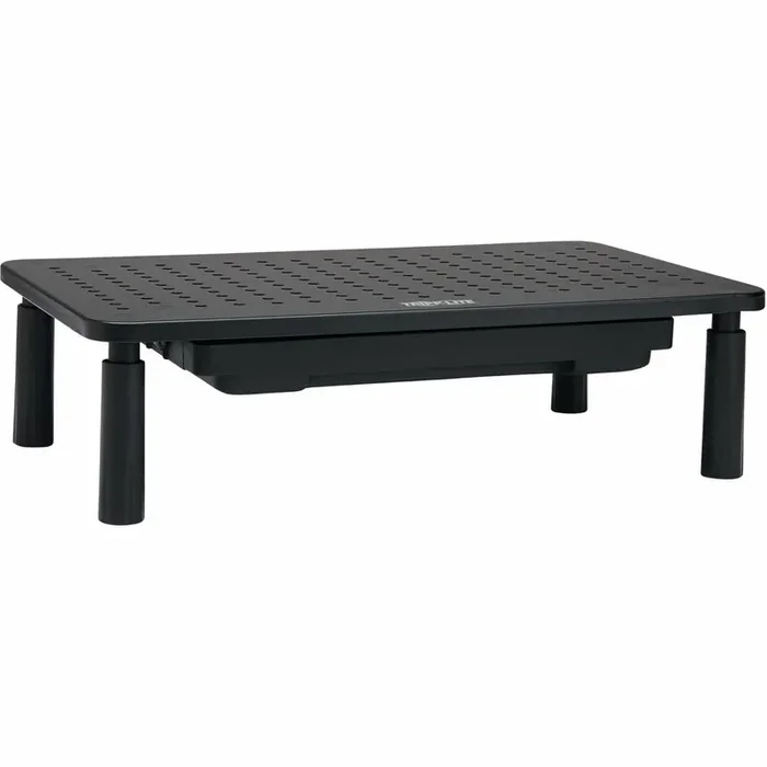 Tripp Lite Monitor Riser for Desk, 15 x 9 in. – Height Adjustable, Storage Drawer, Metal