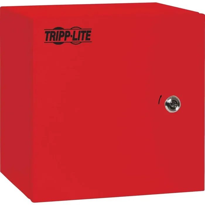 Tripp Lite SmartRack Outdoor Industrial Enclosure with Lock – NEMA 4, Surface Mount, Metal Construction, 12 x 12 x 10 in., Red