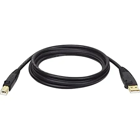 Tripp Lite U022-010 Gold USB 2.0 A/B Cable, 10 ft.